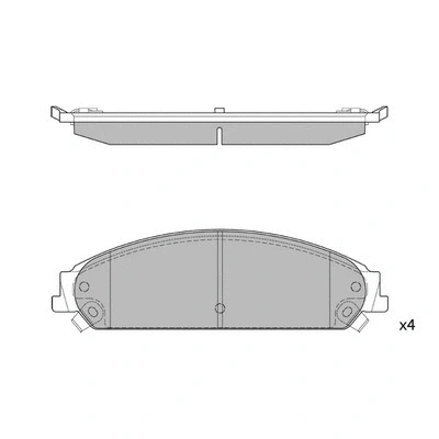 Brake Pad Set, disc brake (GP1509)