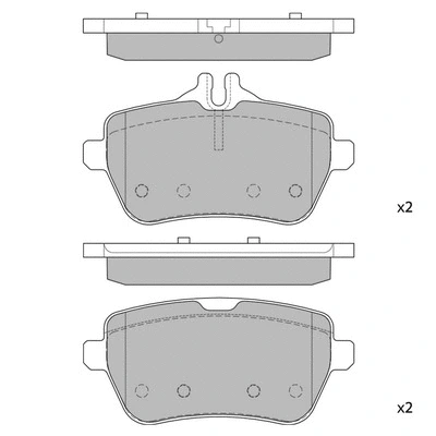 Brake Pad Set, disc brake (GP1964)