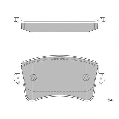 Brake Pad Set, disc brake (GP2146)