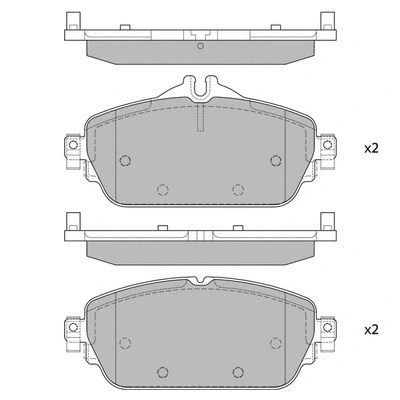 Brake Pad Set, disc brake (GP4044)