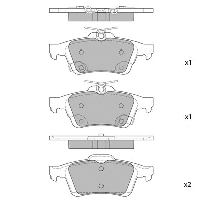 Brake Pad Set, disc brake (GP1947)