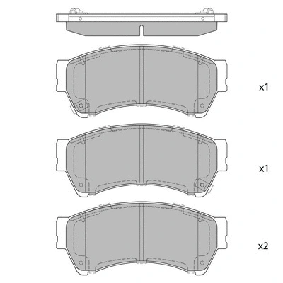 Brake Pad Set, disc brake (GP1475)