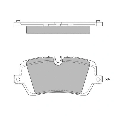 Brake Pad Set, disc brake (GP1965)