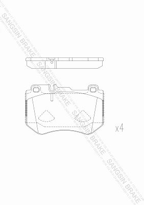 Brake Pad Set, disc brake (GP4192)