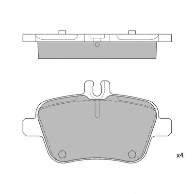 Brake Pad Set, disc brake (GP1957)