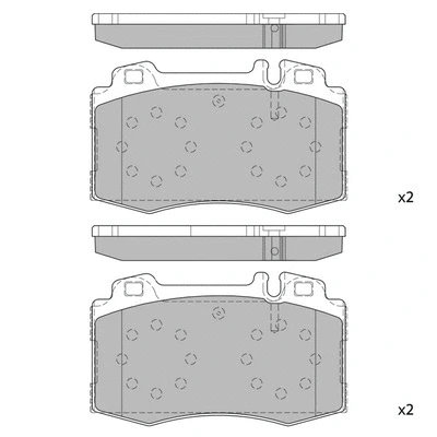 Brake Pad Set, disc brake (GP2193)