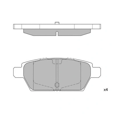 Brake Pad Set, disc brake (GP1476)