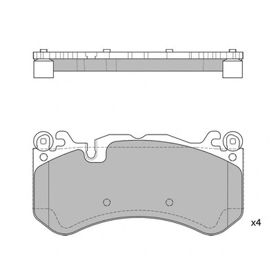 Brake Pad Set, disc brake (GP2187)