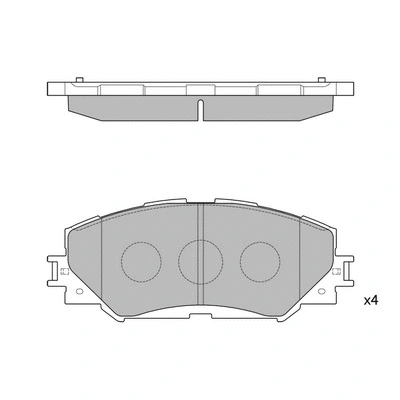 Brake Pad Set, disc brake (GP2093)