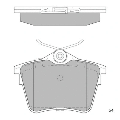 Brake Pad Set, disc brake (GP1897)
