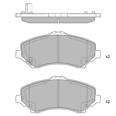 Brake Pad Set, disc brake (GP2185)