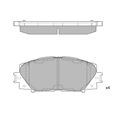 Brake Pad Set, disc brake (GP1377A)