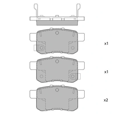 Brake Pad Set, disc brake (GP2103)