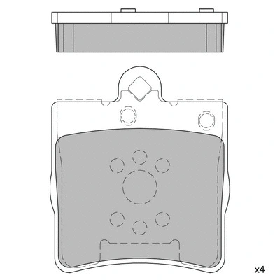 Brake Pad Set, disc brake (GP2208)