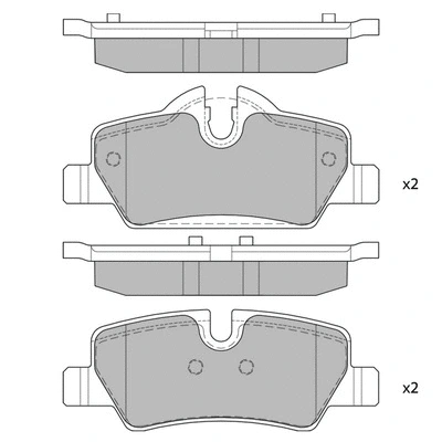 Brake Pad Set, disc brake (GP4004)