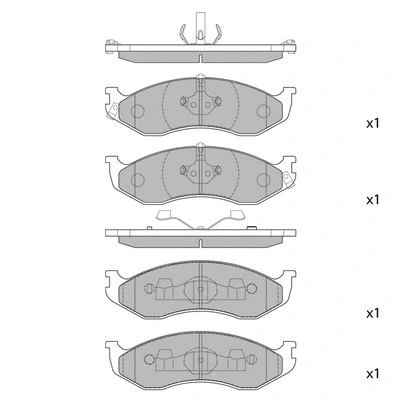 Brake Pad Set, disc brake (GP1112)