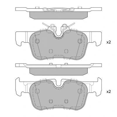 Brake Pad Set, disc brake (GP4066)