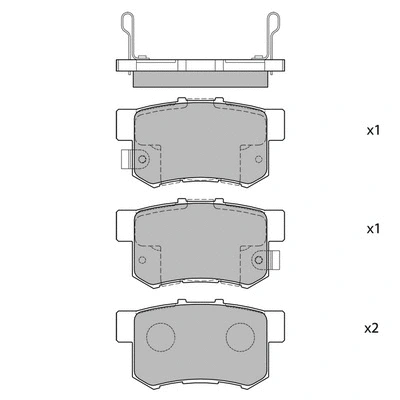 Brake Pad Set, disc brake (GP1076-R)