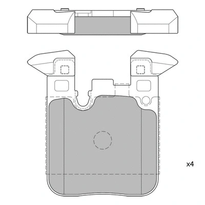 Brake Pad Set, disc brake (GP1959)