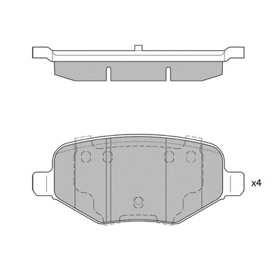 Brake Pad Set, disc brake (GP1621)