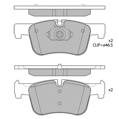 Brake Pad Set, disc brake (GP4144)