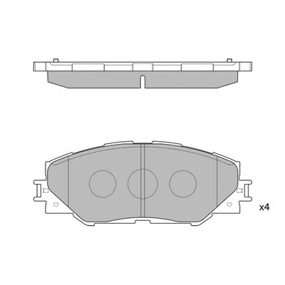 Brake Pad Set, disc brake (GP2138)
