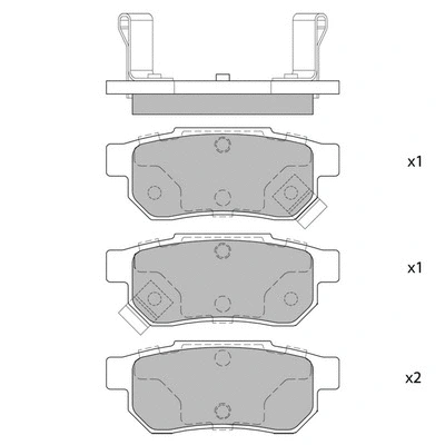 Brake Pad Set, disc brake (GP1265)