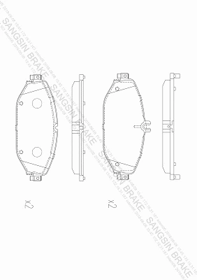 Brake Pad Set, disc brake (GP4001)