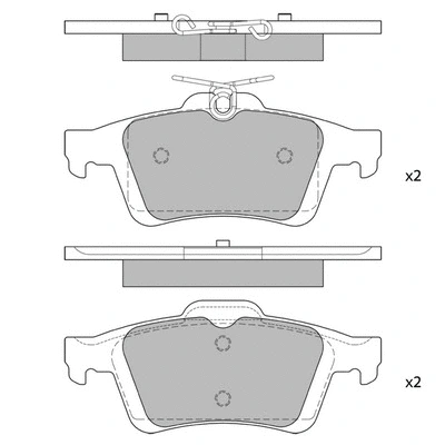 Brake Pad Set, disc brake (GP2091)