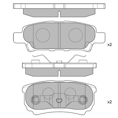 Brake Pad Set, disc brake (GP2111)