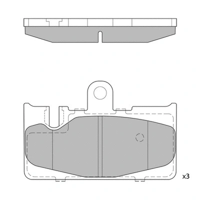 Brake Pad Set, disc brake (GP1772)