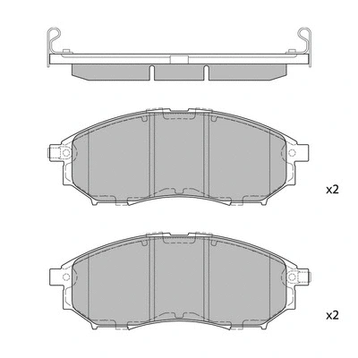 Brake Pad Set, disc brake (GP1249)