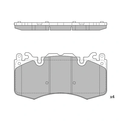 Brake Pad Set, disc brake (GP2239)