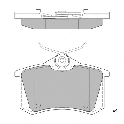 Brake Pad Set, disc brake (GP1391)