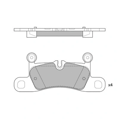 Brake Pad Set, disc brake (GP2319)
