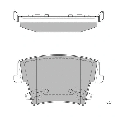 Brake Pad Set, disc brake (GP1508)