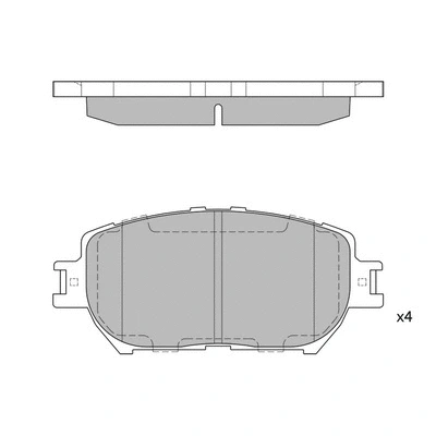Brake Pad Set, disc brake (GP2037)