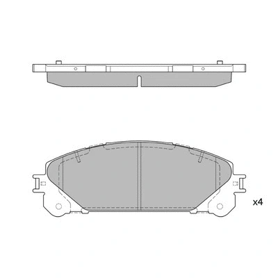 Brake Pad Set, disc brake (GP2137)