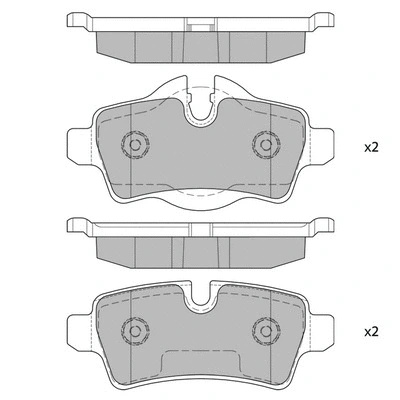 Brake Pad Set, disc brake (GP2246)