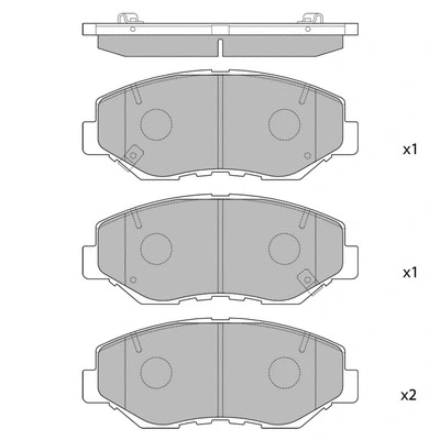 Brake Pad Set, disc brake (GP1237)