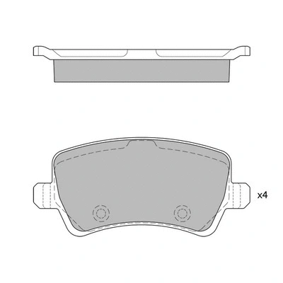 Brake Pad Set, disc brake (GP2286)