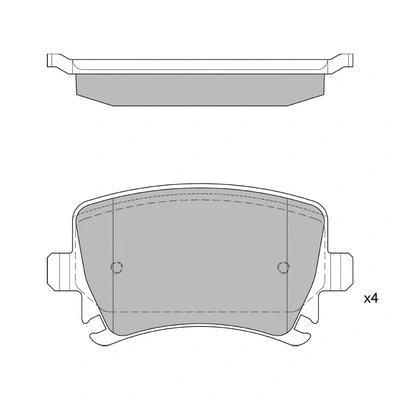 Brake Pad Set, disc brake (GP2099)