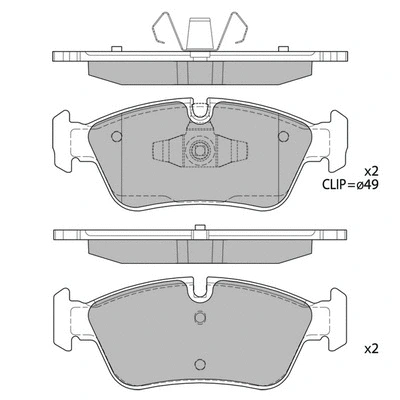 Brake Pad Set, disc brake (GP2160)