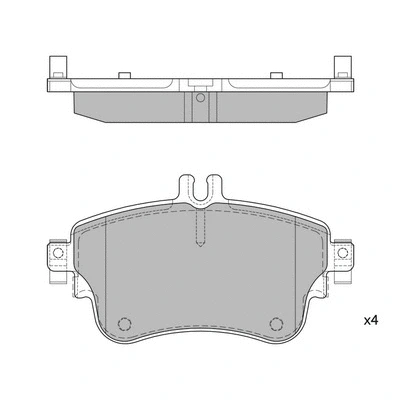 Brake Pad Set, disc brake (GP1972)