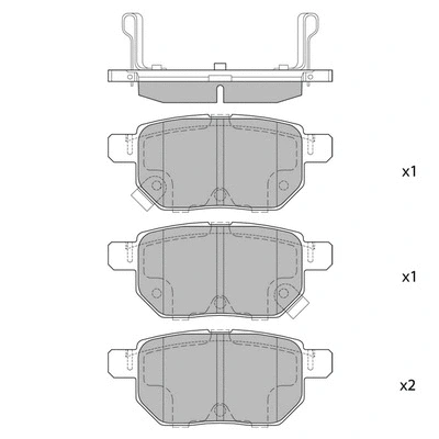 Brake Pad Set, disc brake (GP2094H)