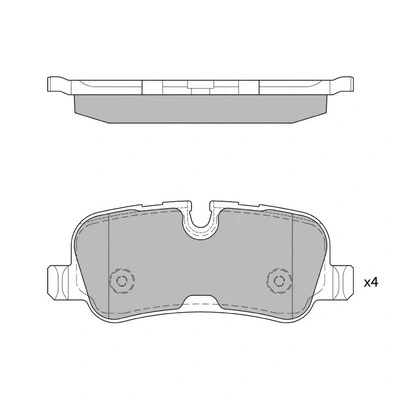 Brake Pad Set, disc brake (GP2234)
