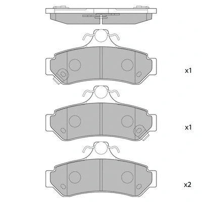 Brake Pad Set, disc brake (GP1236)