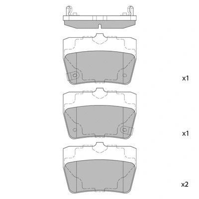 Brake Pad Set, disc brake (GP1457)