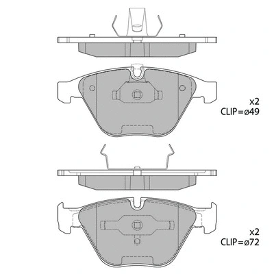 Brake Pad Set, disc brake (GP2163)