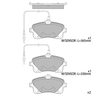 Brake Pad Set, disc brake (GP4052)